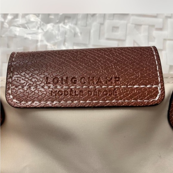 Longchamp Mini Bag in Cream and Brown - Picture 5 of 7